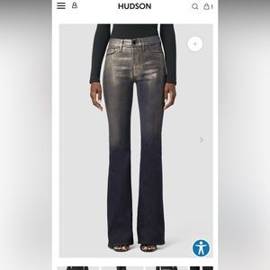 Hudson Barbara metallic ombré jean